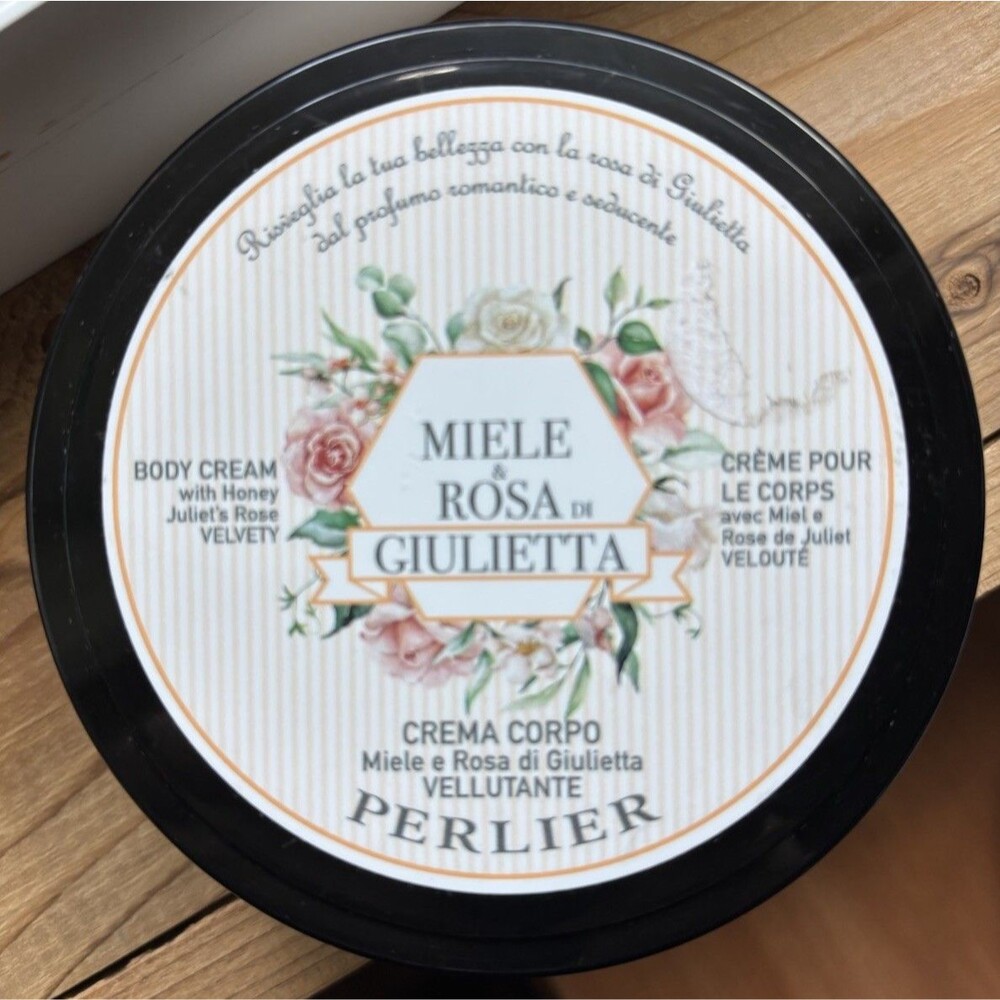 Perlier Body Cream Miele Rosa Giulietta Juliet's Rose & Honey 6.7 oz Italy